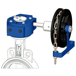 Chainwheel Drive Kit for Butterfly Valves; with 4m Chain - to suit ...